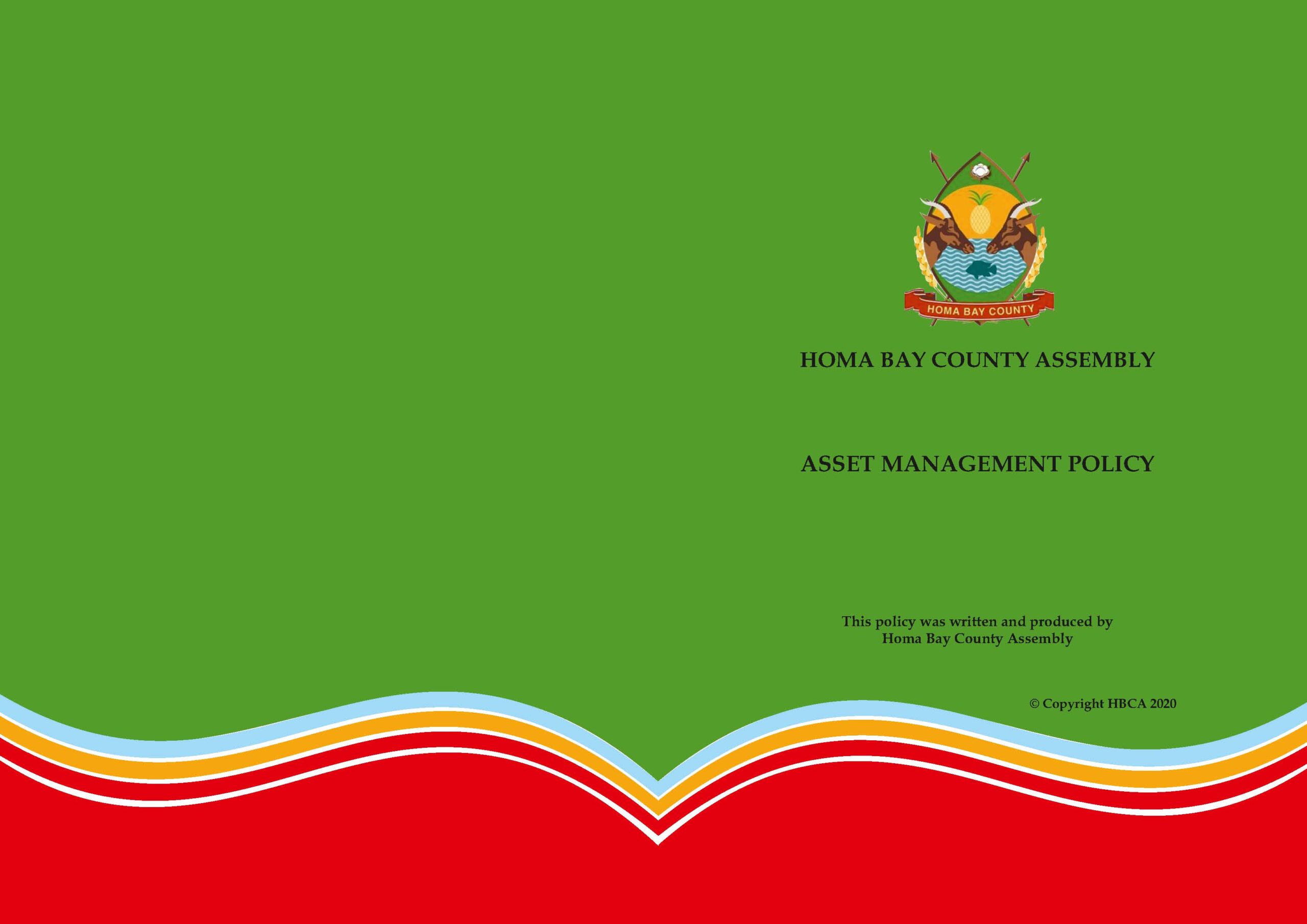 HOMA BAY COUNTY ASSEMBLY: ASSET MANAGEMENT POLICY