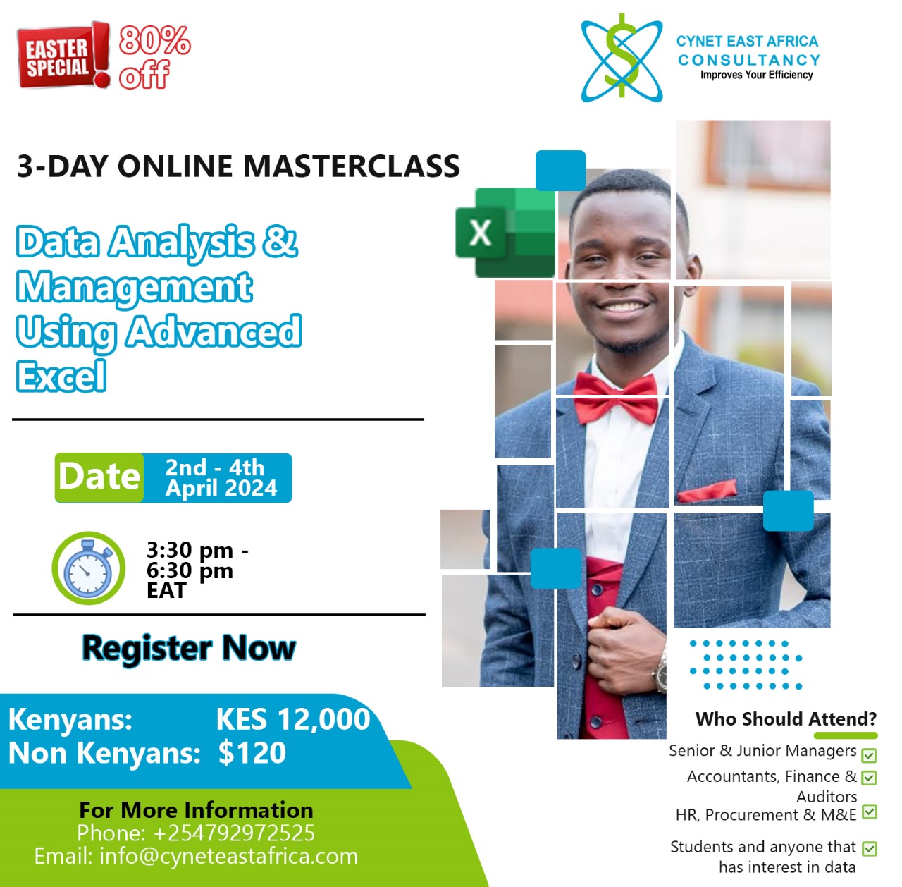 3-Day Online Masterclass on Data Analysis and Management using Advanced Excel